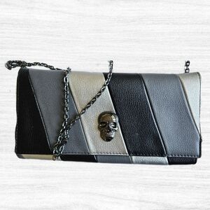 Sondra Roberts Squared Skull Clutch